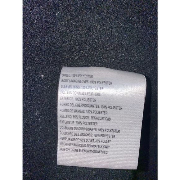 Women’s Liz Claiborne Red Feather & Down Jacket Size  L - Picture 12 of 12